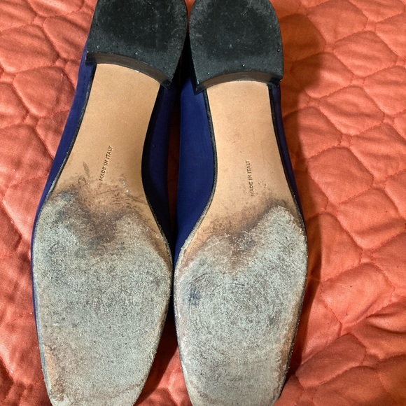 Navy blue Salvatore Ferragamo flat size 6.5 - Picture 3 of 3